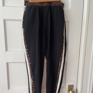 Zara Leopard Accent Joggers